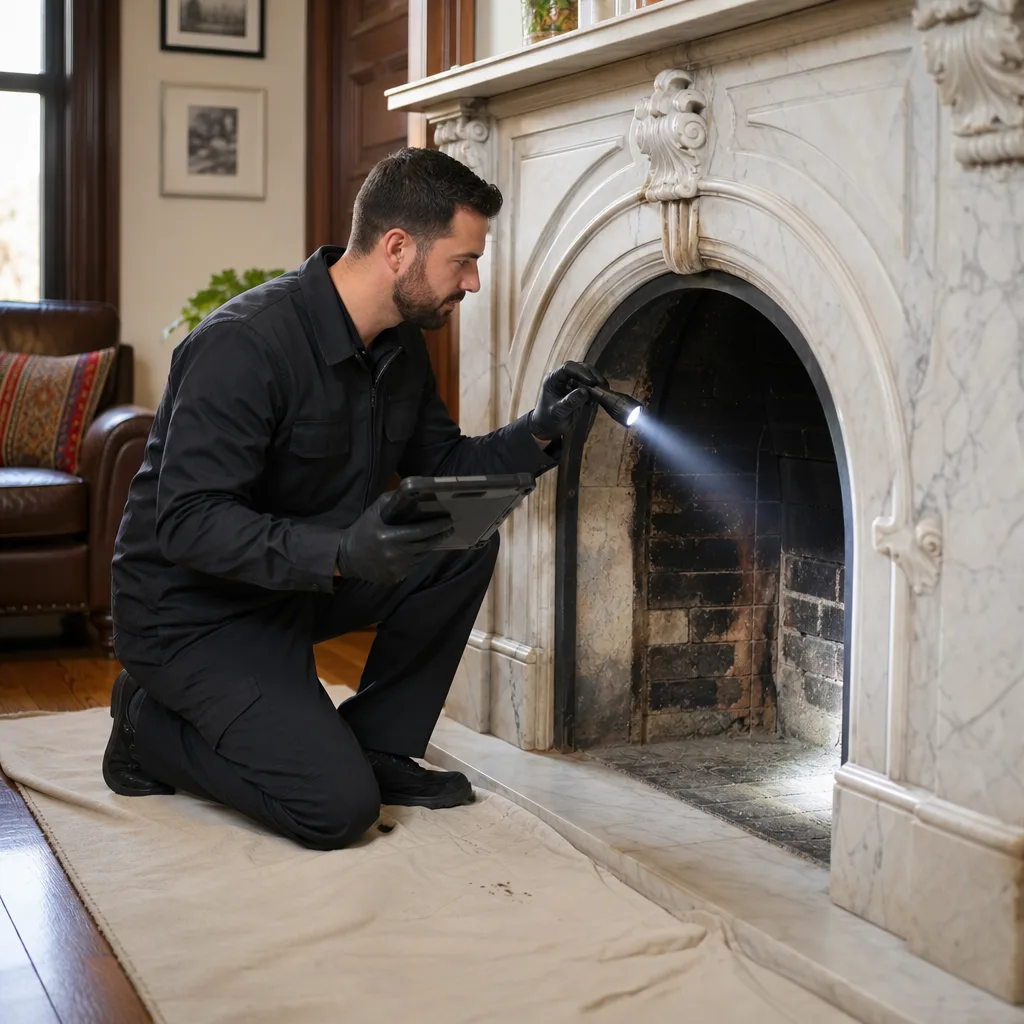 Illustration for chimney cleaning in Manhattan